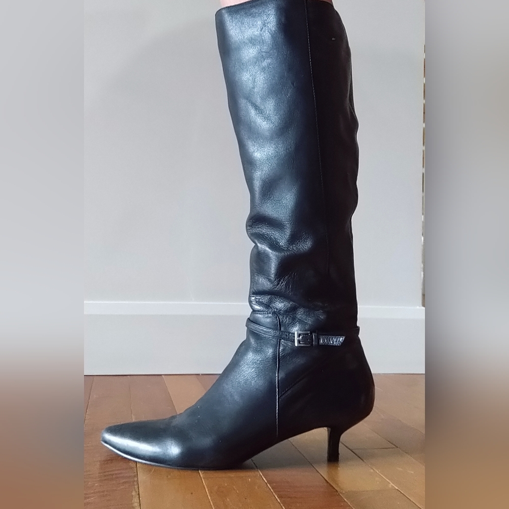 Nine West Black Heeled Boots
